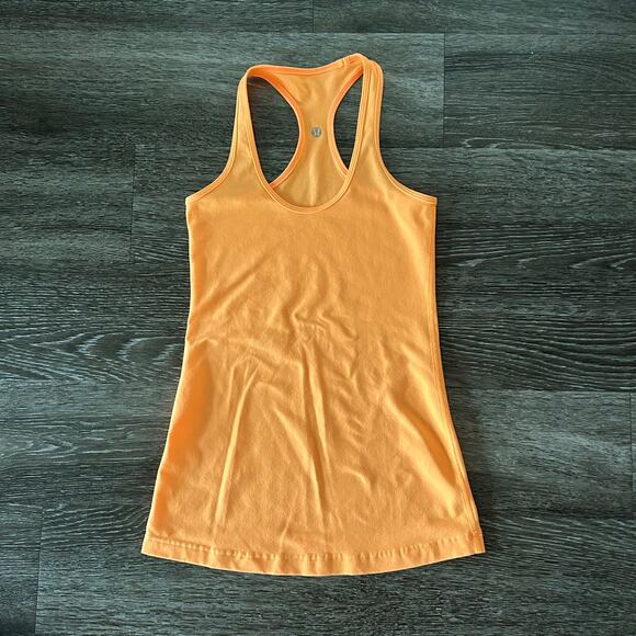 Lululemon Cool Racerback Tank Creamsicle Pop Sz 4 First Release Classic Core Top - Picture 3 of 14